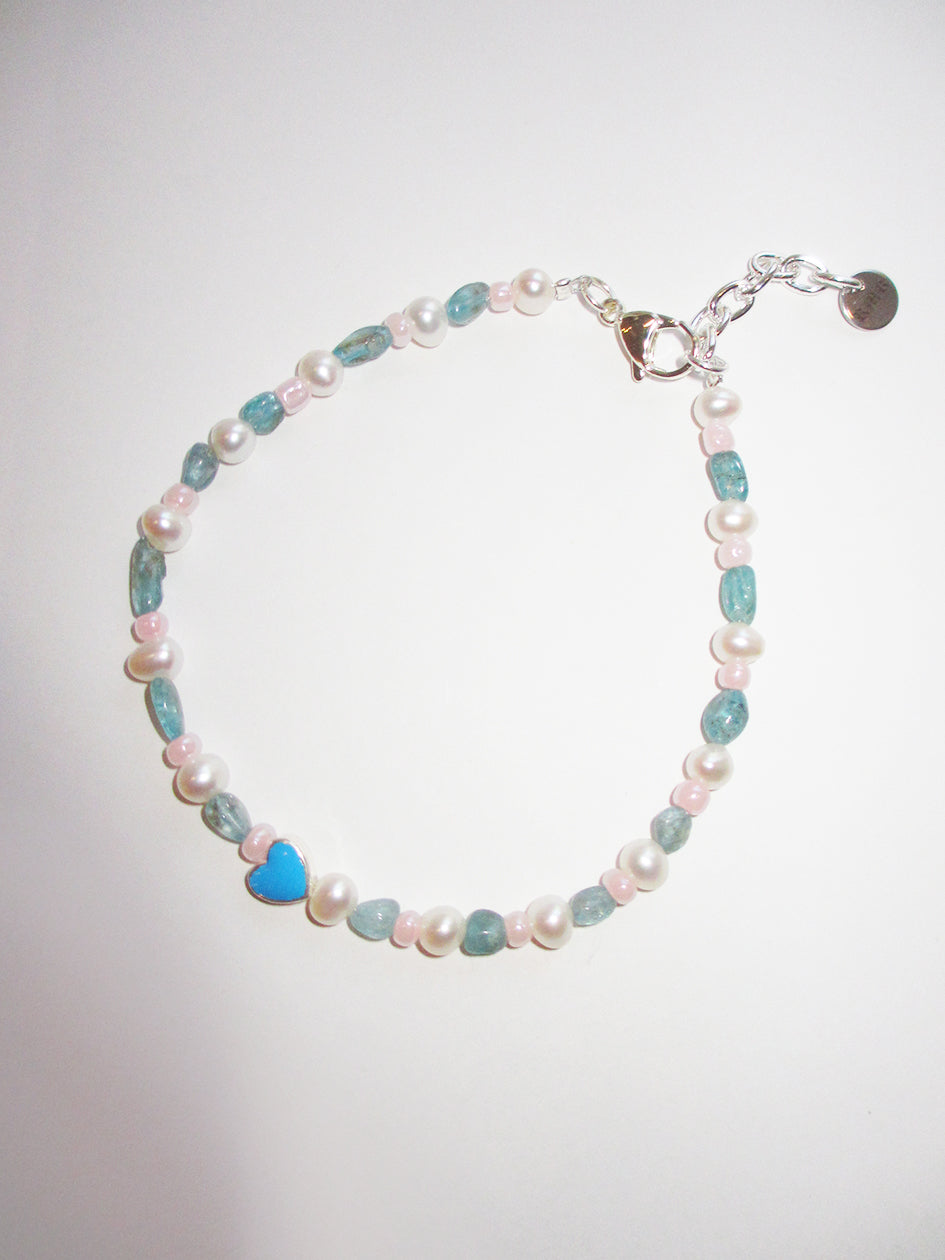 THE BABY BLUE HEART SWEETIE ANKLET