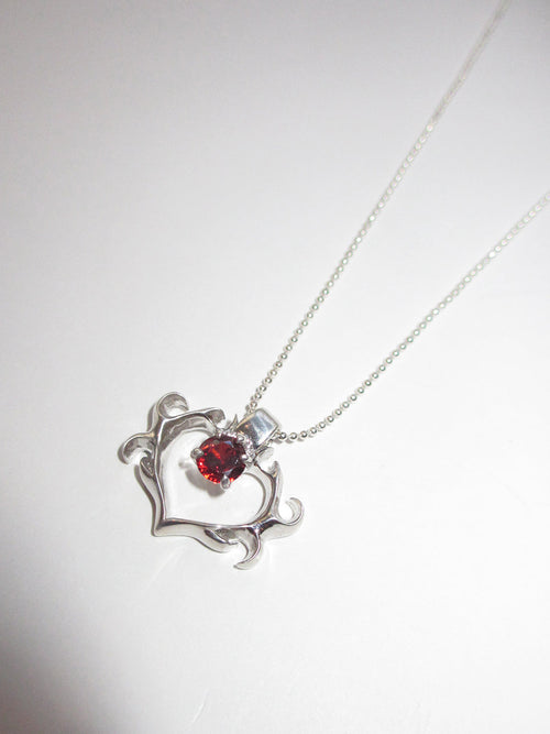 PRE-ORDER: MINI SELMA HEART CHAIN RED 925 sterling silver