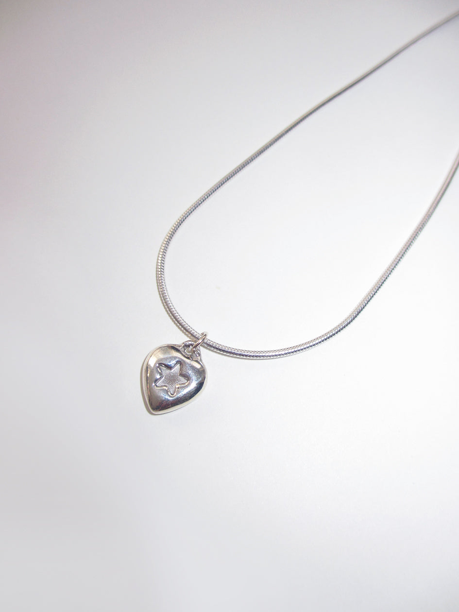 MINI STAR HEART SNAKE CHAIN 925 sterling silver