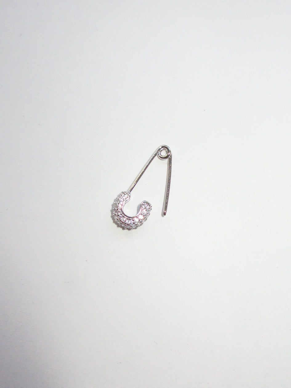 SAFETY PIN EARRING 925 sterling silver