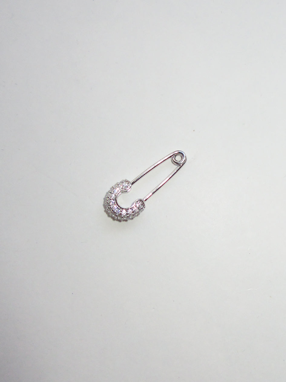 SAFETY PIN EARRING 925 sterling silver