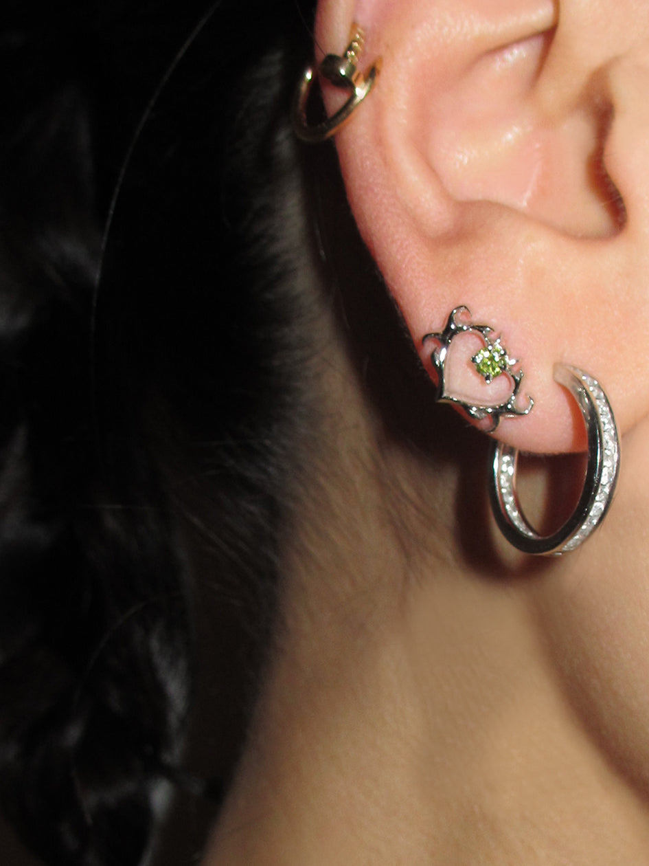 THE SELMA HEART STUDS 925 sterling silver