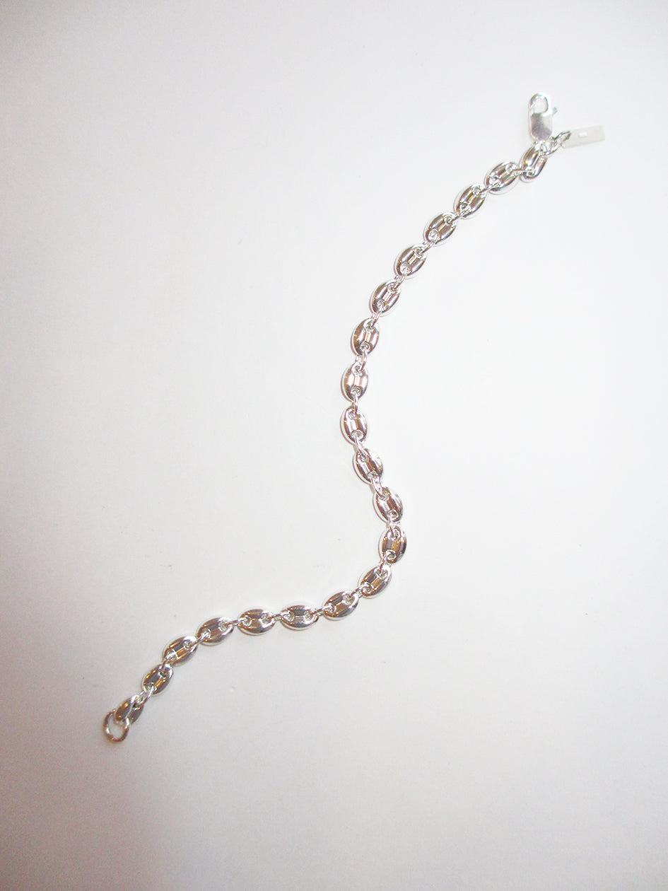 THE STERLING SILVER COFFEE BEAN BRACELET