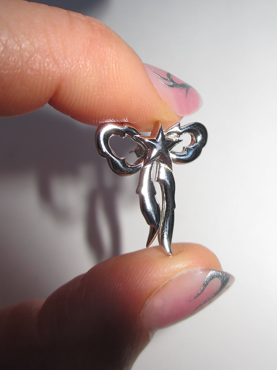 THE STARRY BOW EARRINGS 925 sterling silver