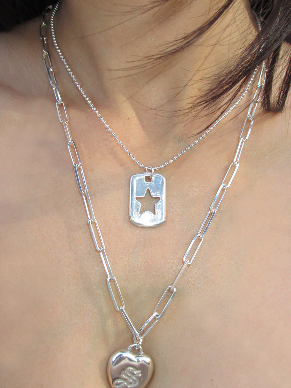 STAR TAG CHAIN 925 sterling silver