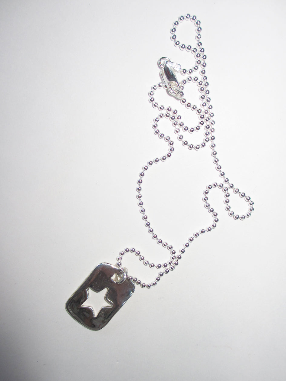 STAR TAG CHAIN 925 sterling silver