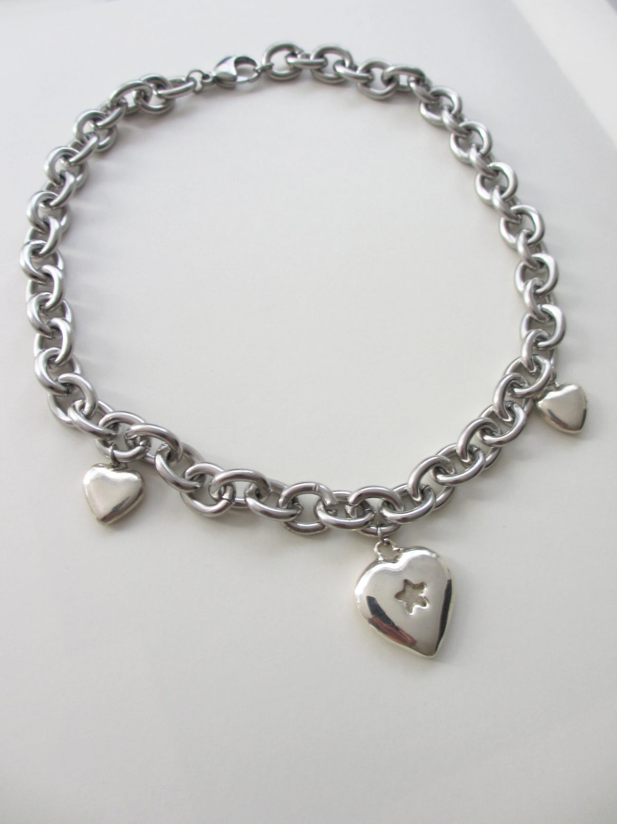 THE STAR MULTI HEART CHAIN CHOKER