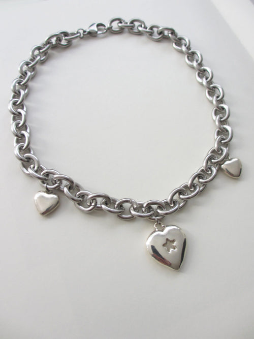 THE STAR MULTI HEART CHAIN CHOKER