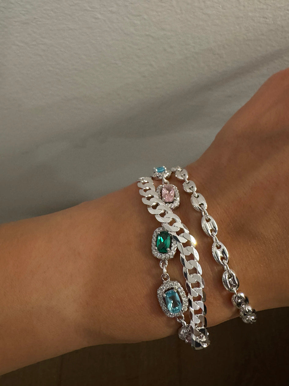 THE STERLING SILVER COFFEE BEAN BRACELET
