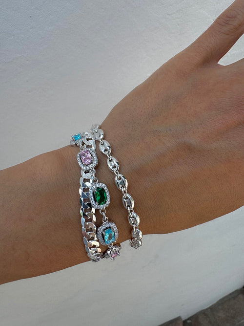 THE STERLING SILVER COFFEE BEAN BRACELET