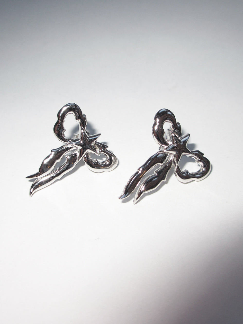 THE STARRY BOW EARRINGS 925 sterling silver
