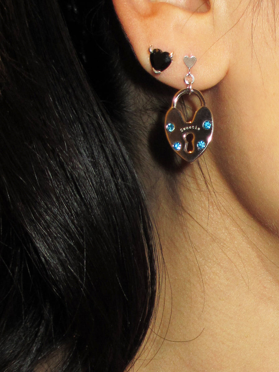 THE SWEETIE HEART EARRINGS 925 sterling silver