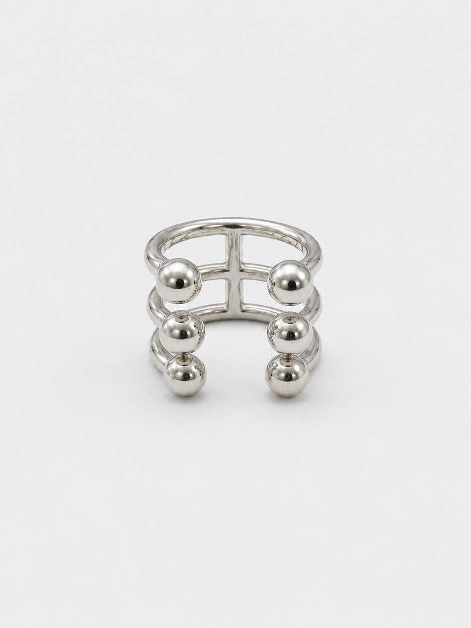 THE TRIPLE PIERCED RING SILVER