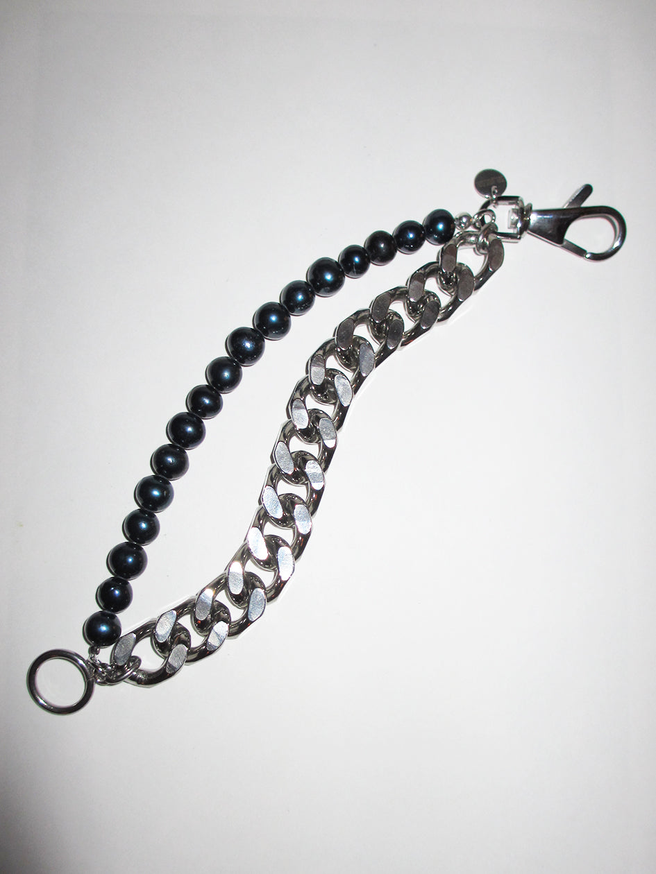 XL CHAIN BLACK PEARL BRACELET