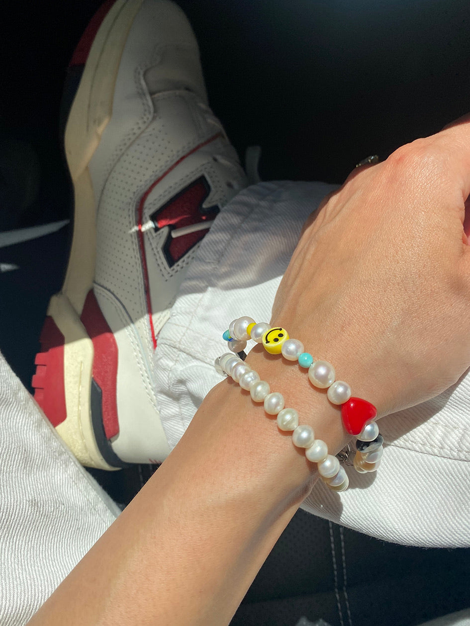 WHITE PEARL BRACELET 6MM